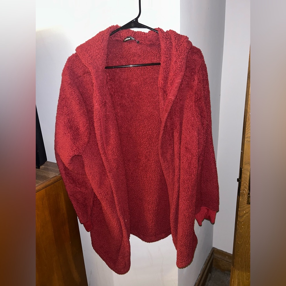 SHEIN EZwear Solid Hooded Coat